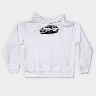 EUROBEAT INTENSIFIES - LEVIN full-body version Kids Hoodie